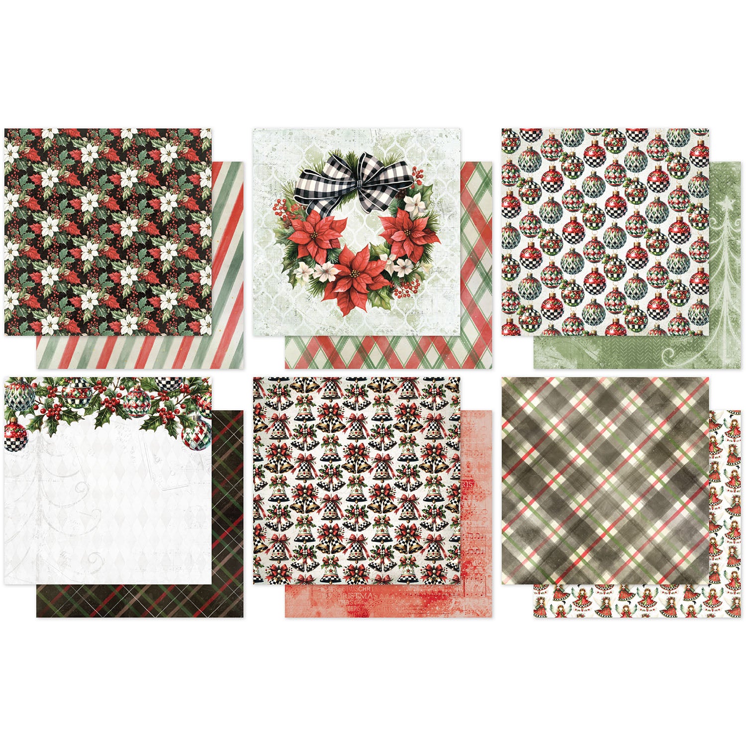Paper Rose Studio Christmas Wishes Basics 12x12 Paper 37117 cardstock