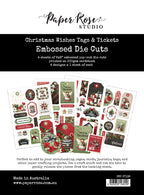 Paper Rose Studio Christmas Wishes Tags and Tickets Embossed Die Cuts 37138