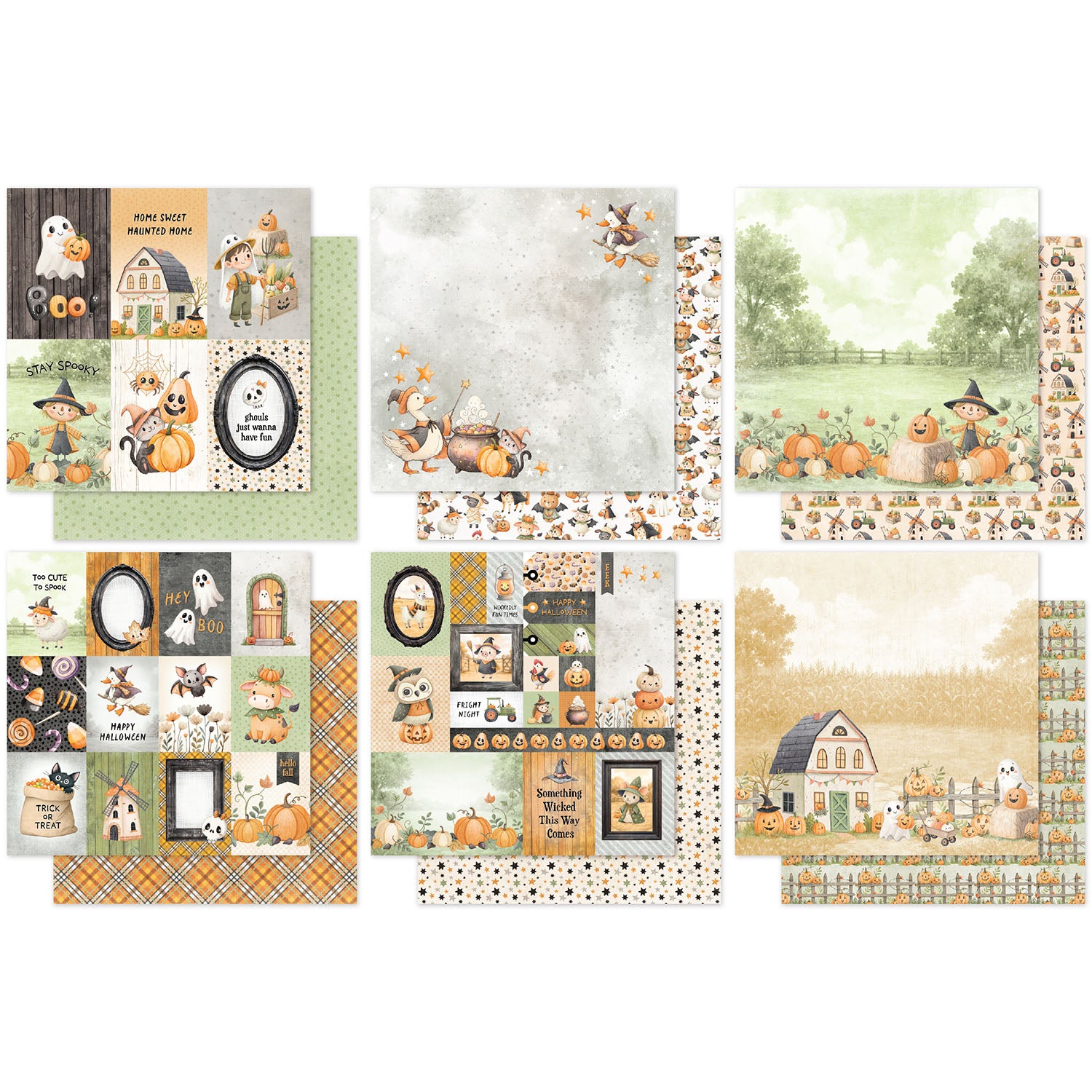 Paper Rose Studio Halloween Harvest 6x6 Paper 37156 cardstock