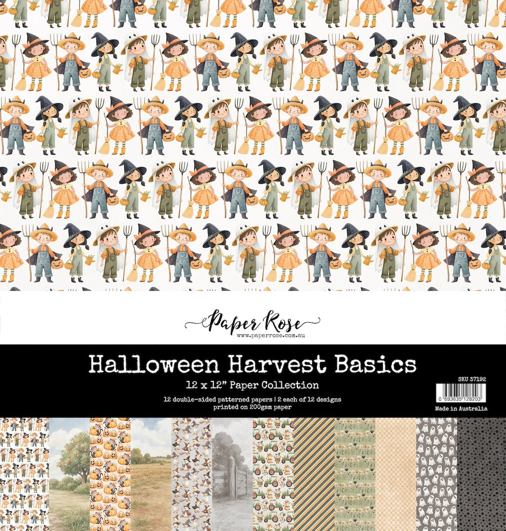 Paper Rose Studio Halloween Harvest Basics 12x12 Paper 37192
