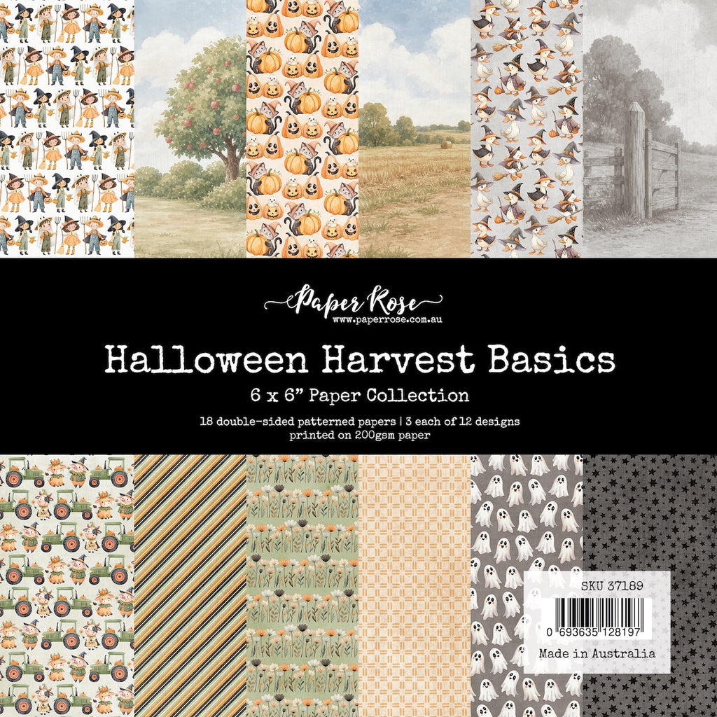 Paper Rose Studio Halloween Harvest Basics 6x6 Paper 37189