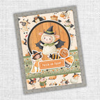 Paper Rose Studio Halloween Harvest Basics 6x6 Paper 37189 candy flowers lamb trick or treat card