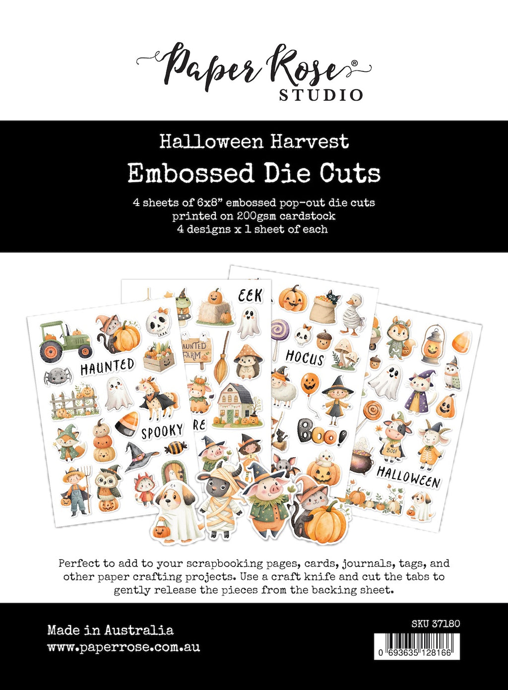 Paper Rose Studio Halloween Harvest Embossed Die Cuts 37180