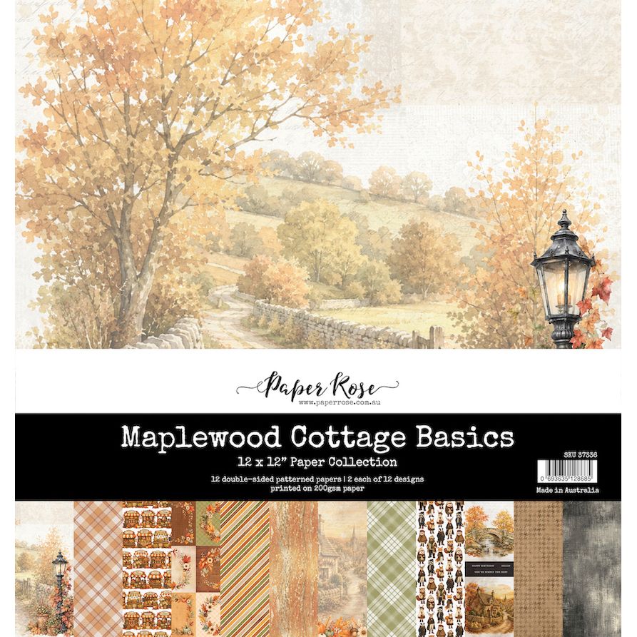 Paper Rose Studio Maplewood Cottage Basics 12x12 Paper 37336