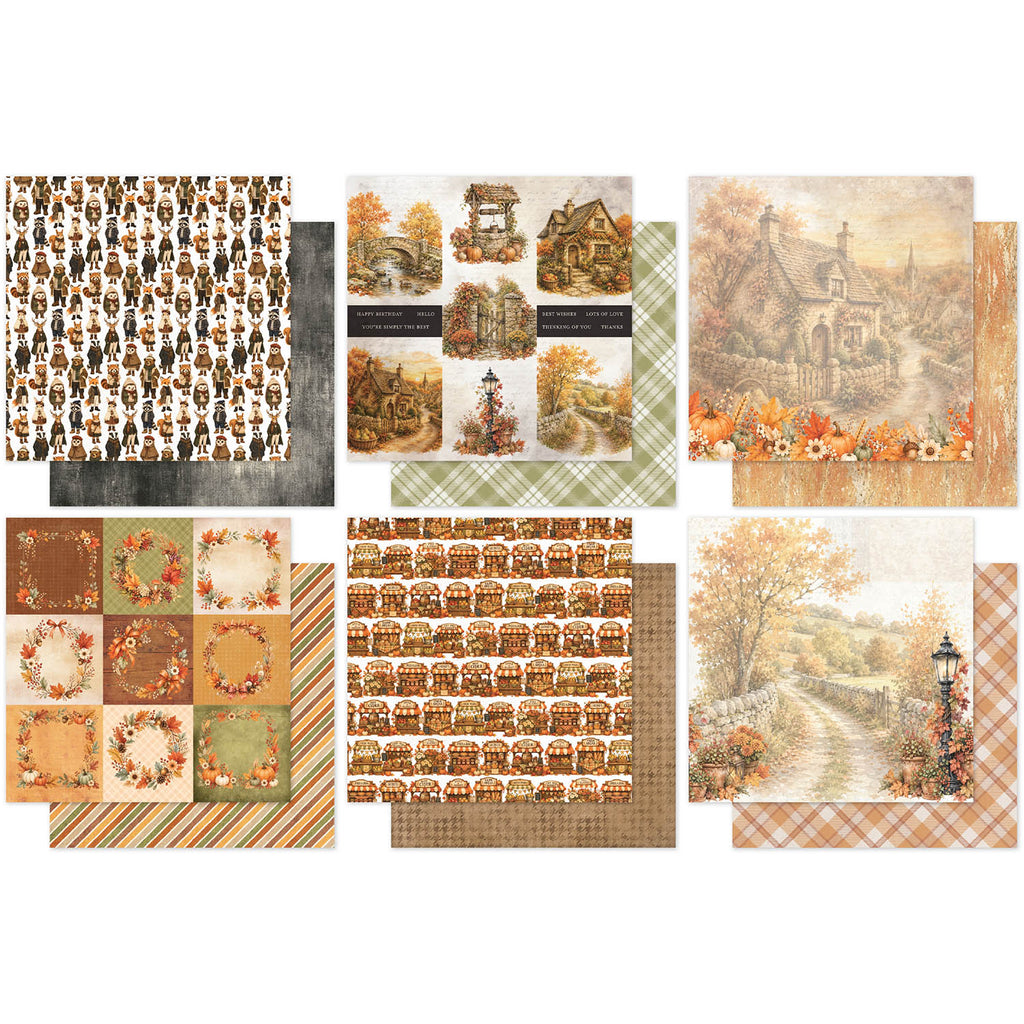 Paper Rose Studio Maplewood Cottage Basics 12x12 Paper 37336 sheets