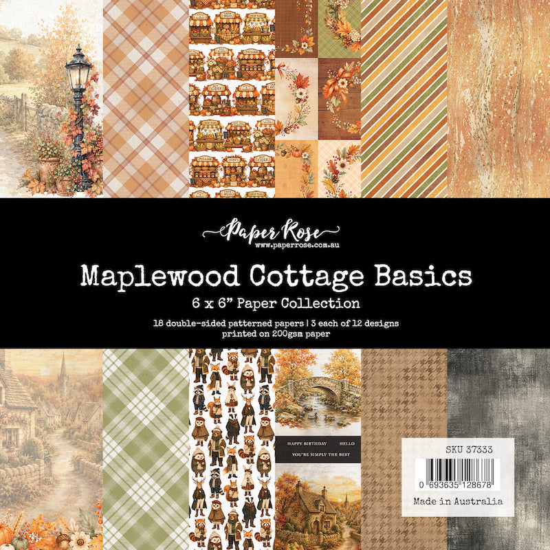 Paper Rose Studio Maplewood Cottage Basics 6x6 Paper 37333