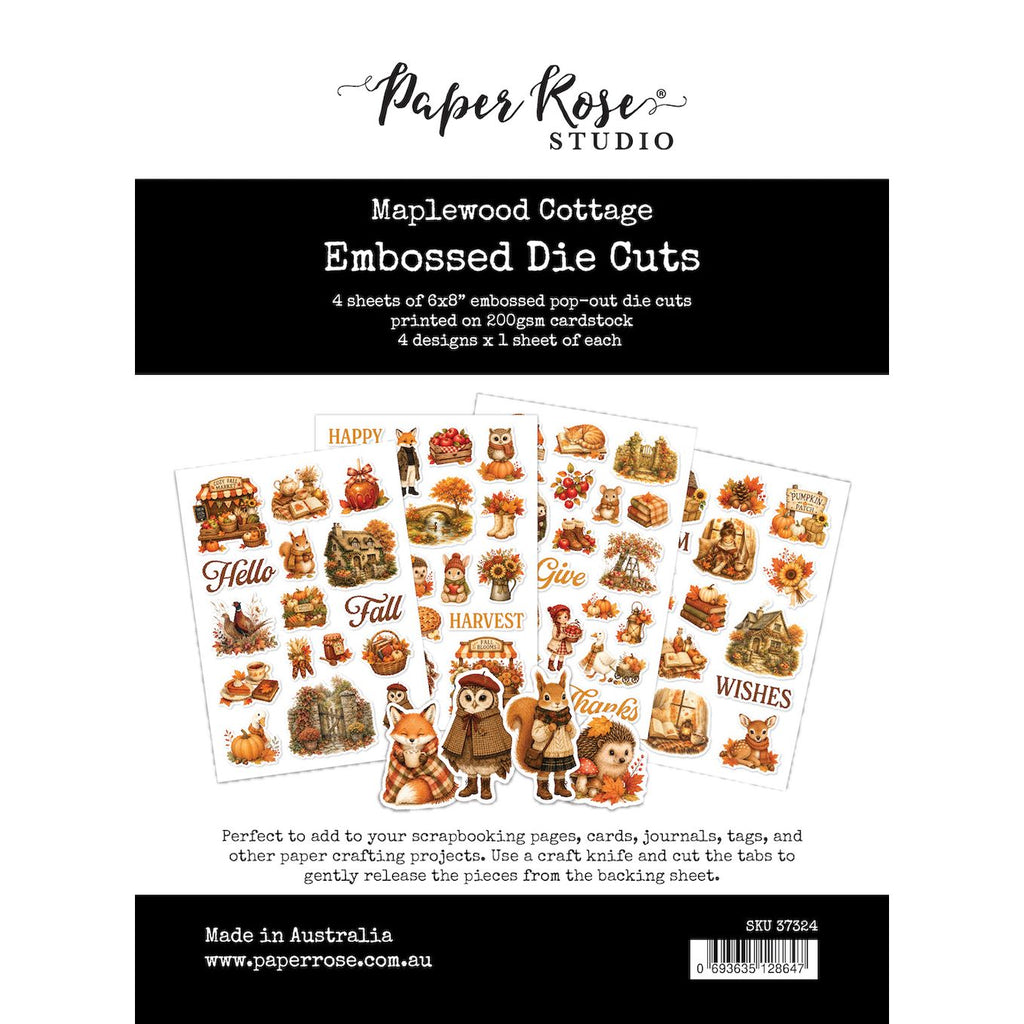 Paper Rose Studio Maplewood Cottage Embossed Die Cuts 37324