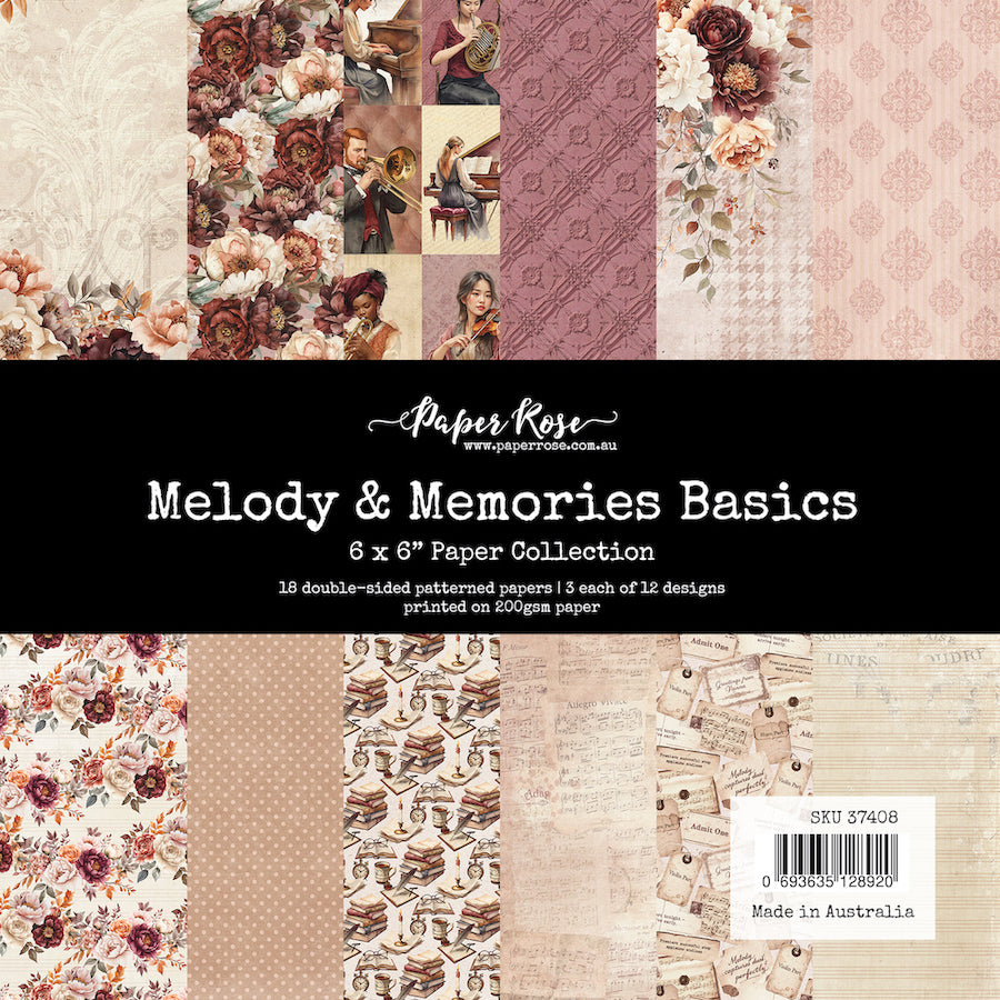 Paper Rose Studio Melody and Memories Basics 6x6 Paper 37408