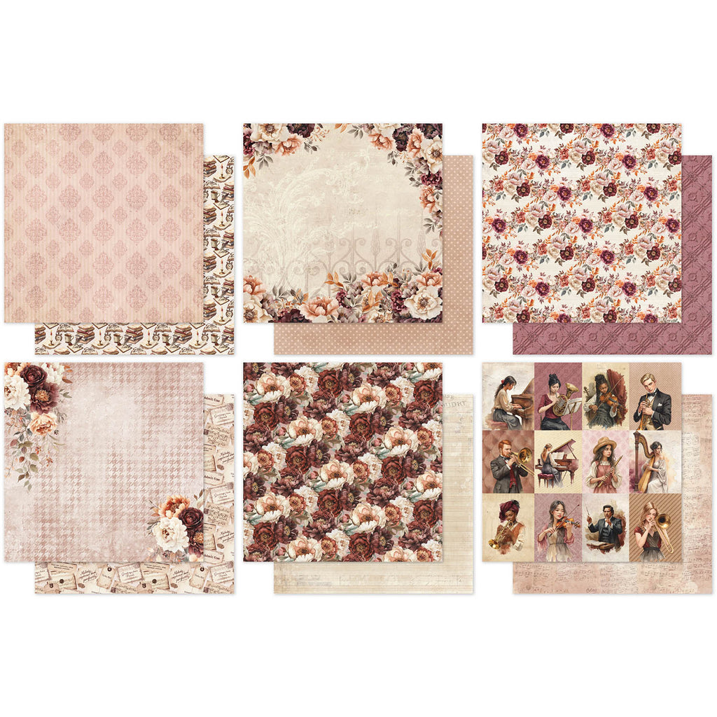 Paper Rose Studio Melody and Memories Basics 6x6 Paper 37408 sheets