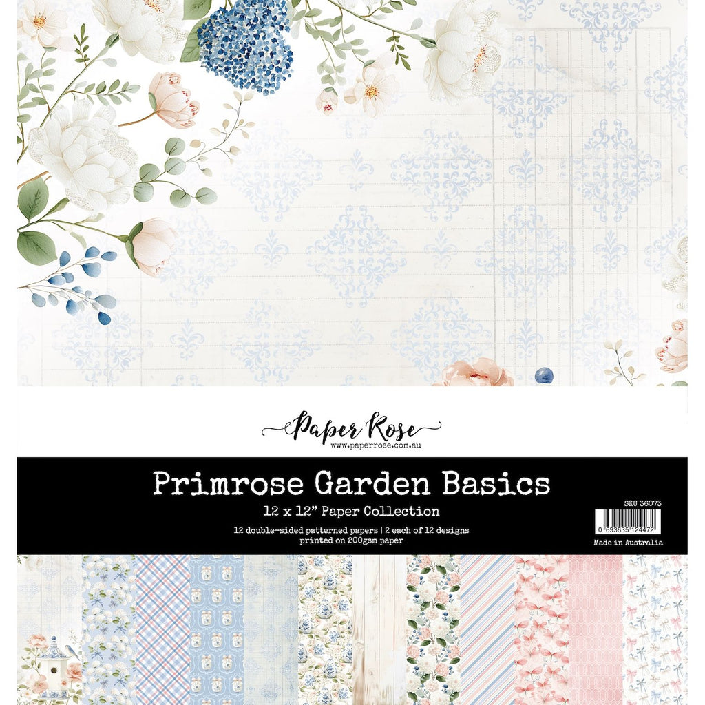 Paper Rose Studio Primrose Garden Basics12x12 Paper 36073
