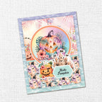 Paper Rose Studio Spooky Summer 12x12 Paper Collection 37231 pumpkin with flowers beach balls hello pumpkin card