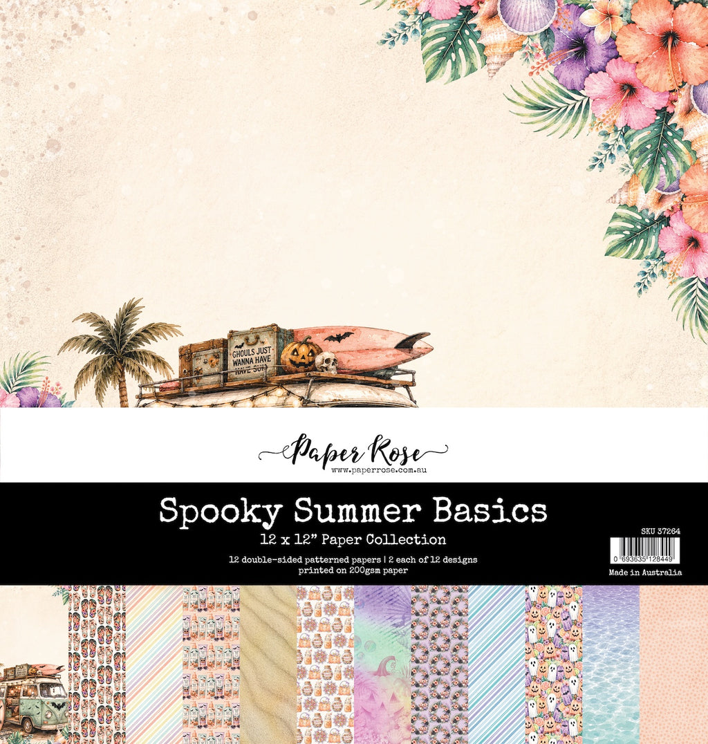 Paper Rose Studio Spooky Summer Basics 12x12 Paper Collection 37264