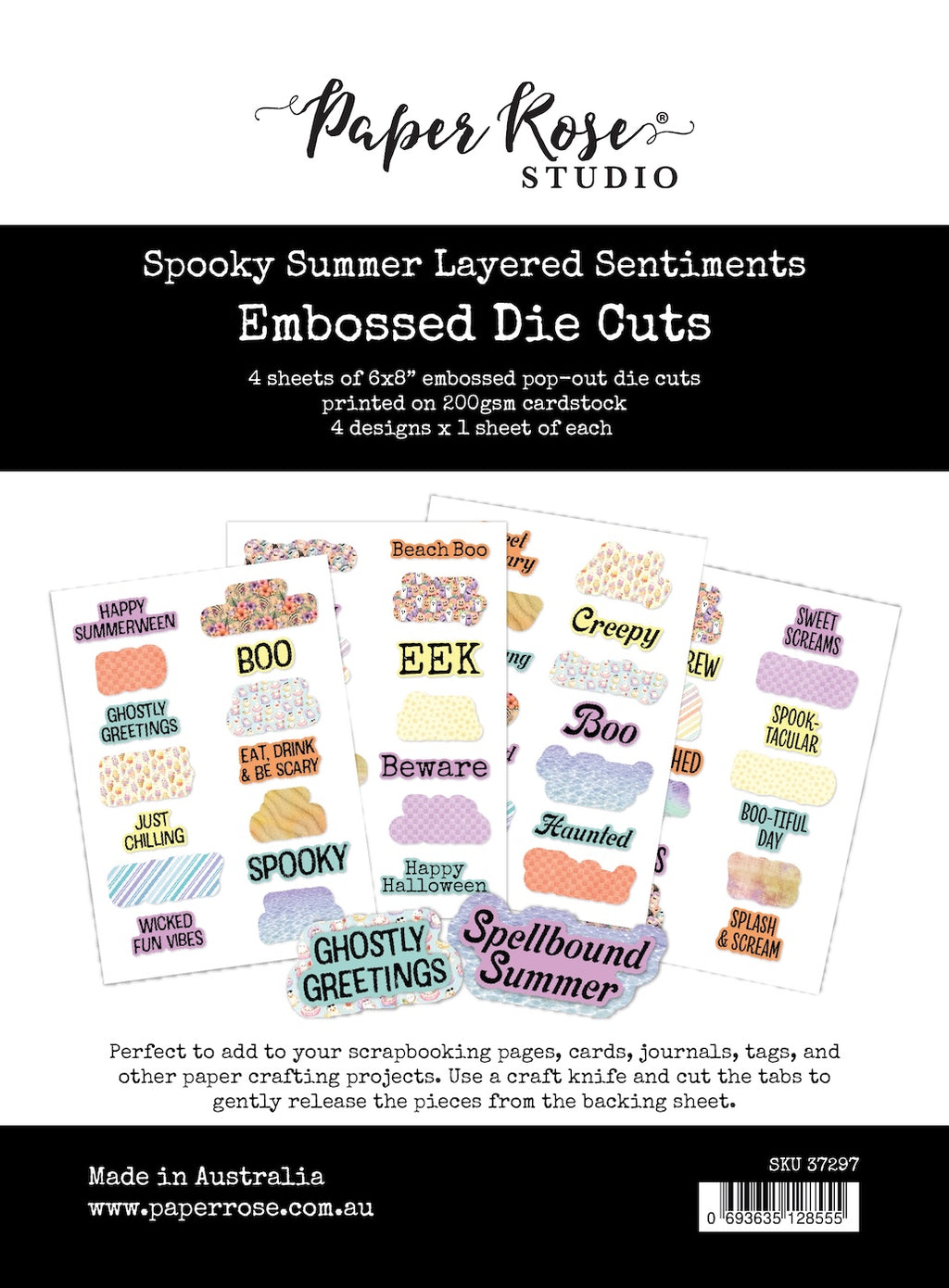 Paper Rose Studio Spooky Summer Layered Sentiments 37297