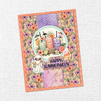 Paper Rose Studio Spooky Summer Layered Sentiments 37297 cocktail drinks floral background happy summerween card
