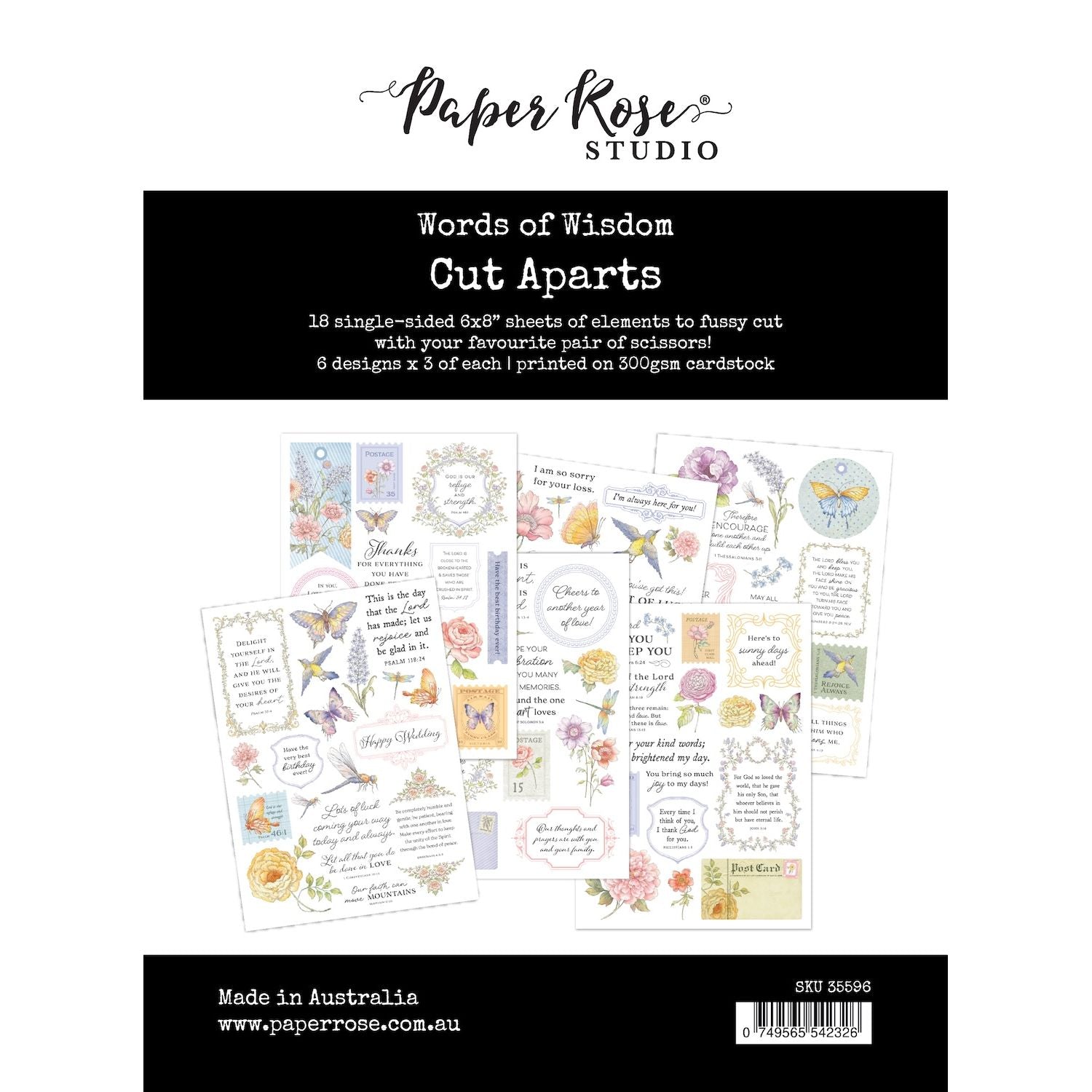 Paper Rose Studio Words of Wisdom Cut Aparts 35596