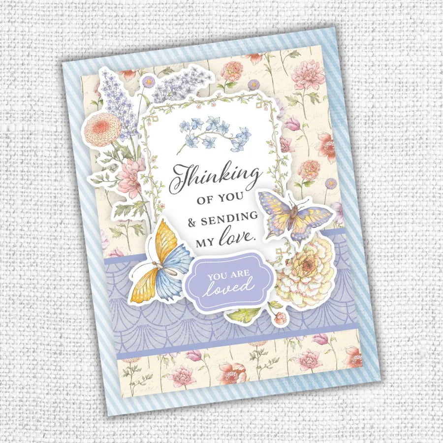 Paper Rose Studio Words of Wisdom Floral Embossed Die Cuts 35638 love