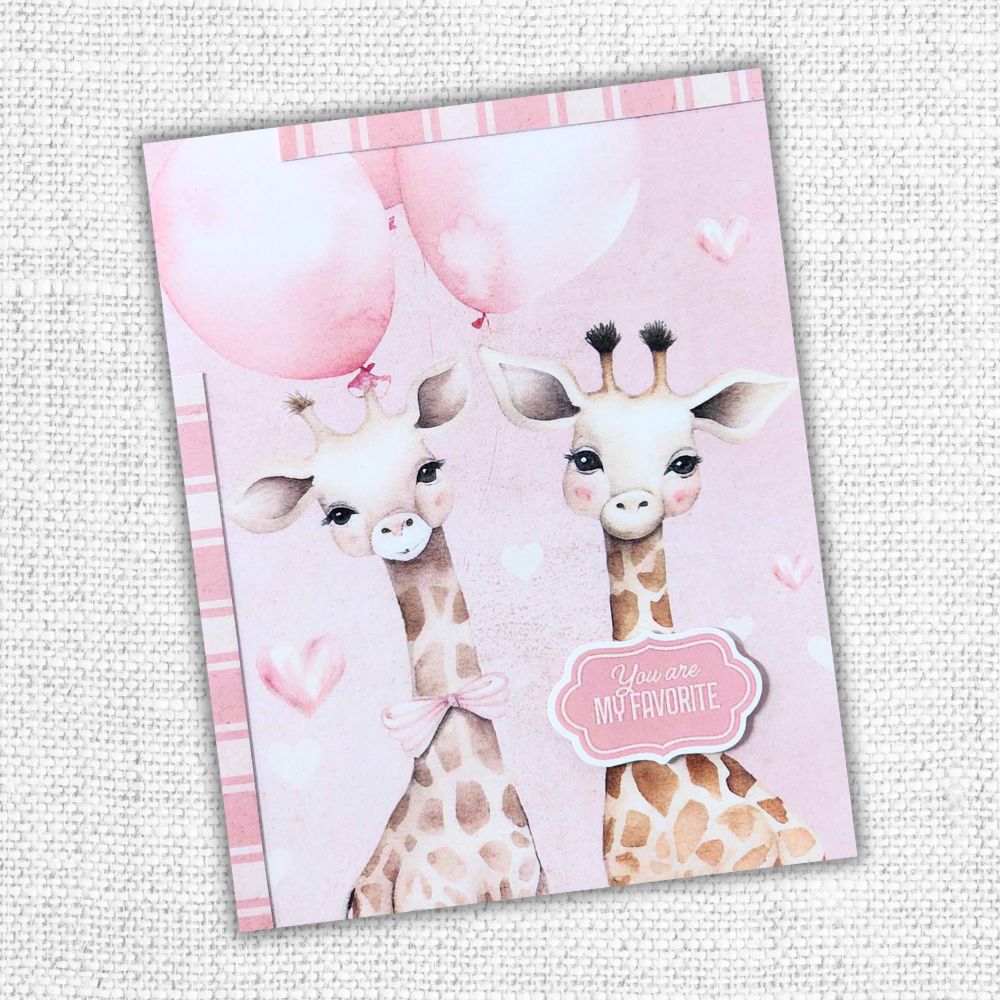 Paper Rose Sweet Valentine 12x12 Paper 33318 sheets giraffes