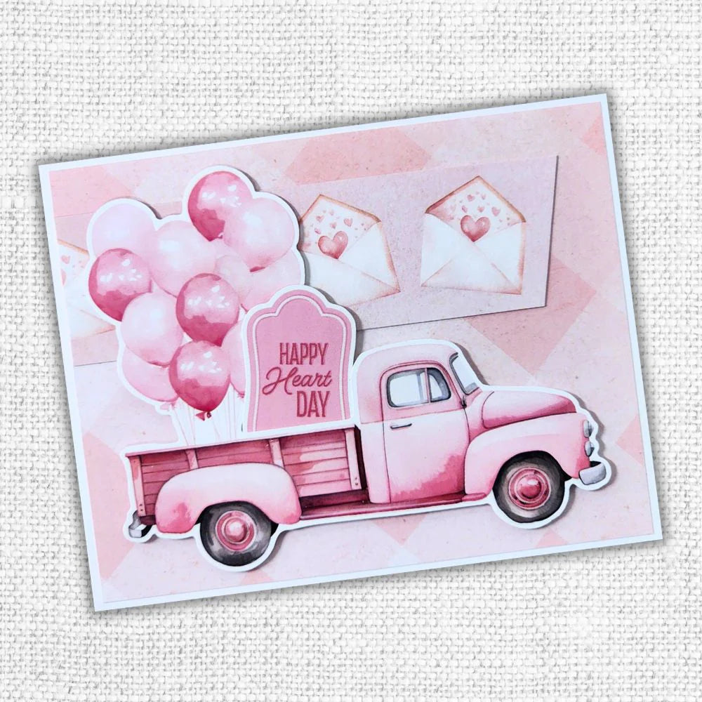 Paper Rose Sweet Valentine 12x12 Paper 33318 truck