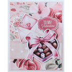 Paper Rose Sweet Valentine Basics 12x12 Paper 33342 chocolates