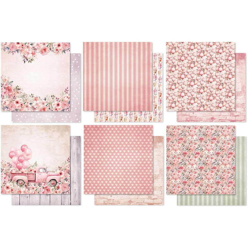 Paper Rose Sweet Valentine Basics 12x12 Paper 33342 sheets