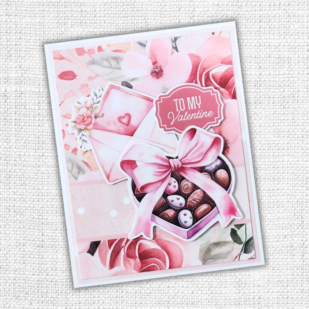 Paper Rose Sweet Valentine Basics 6x6 Paper 33363 chocolates