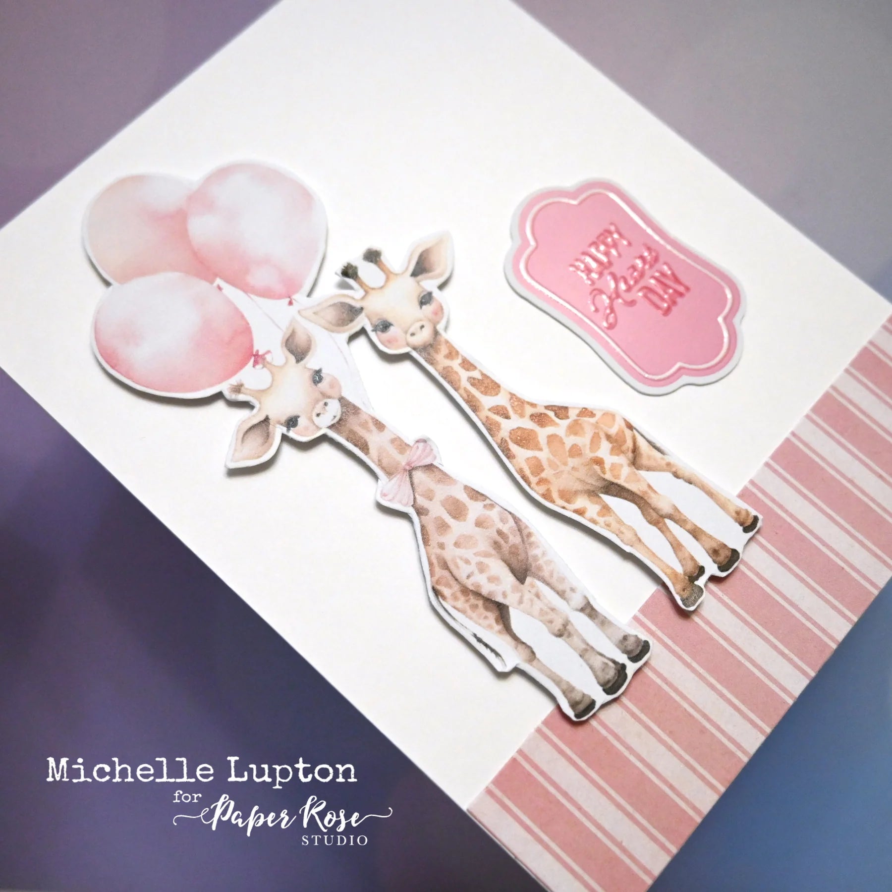 Paper Rose Sweet Valentine Basics 6x6 Paper 33363 giraffe
