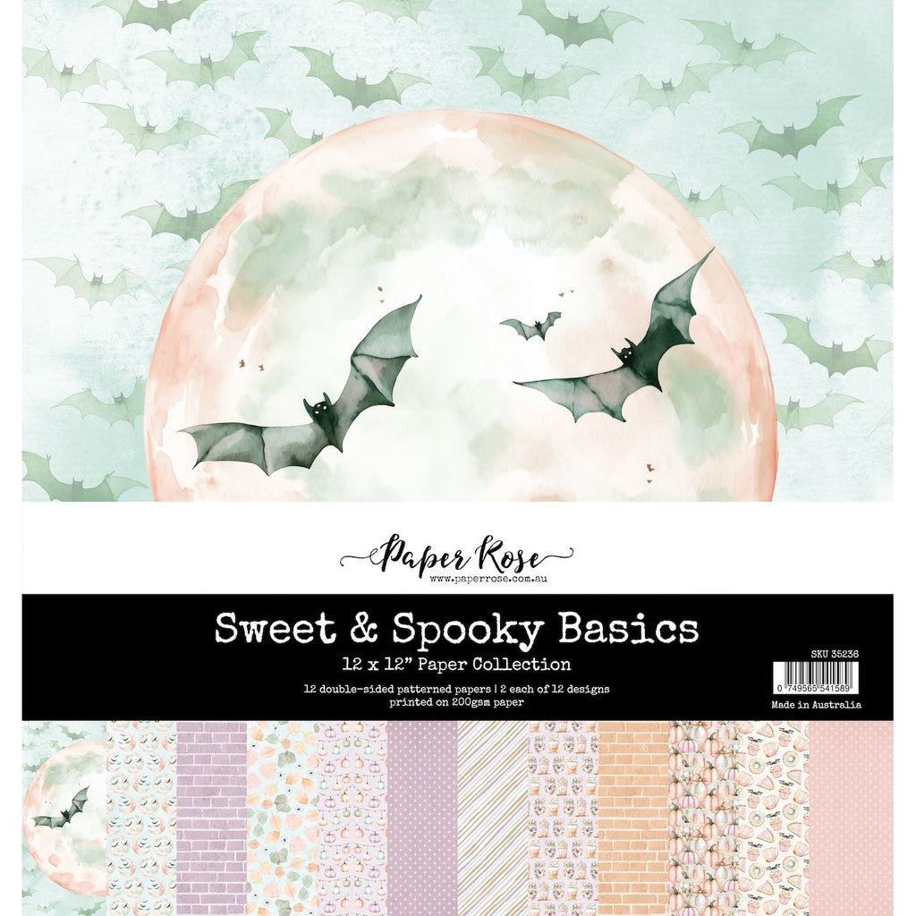 Paper Rose Sweet and Spooky Basics 12x12 Paper 35236
