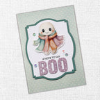 Paper Rose Sweet and Spooky Embossed Die Cuts 35257 boo