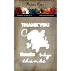 Paper Rose Thank You Dies 34404