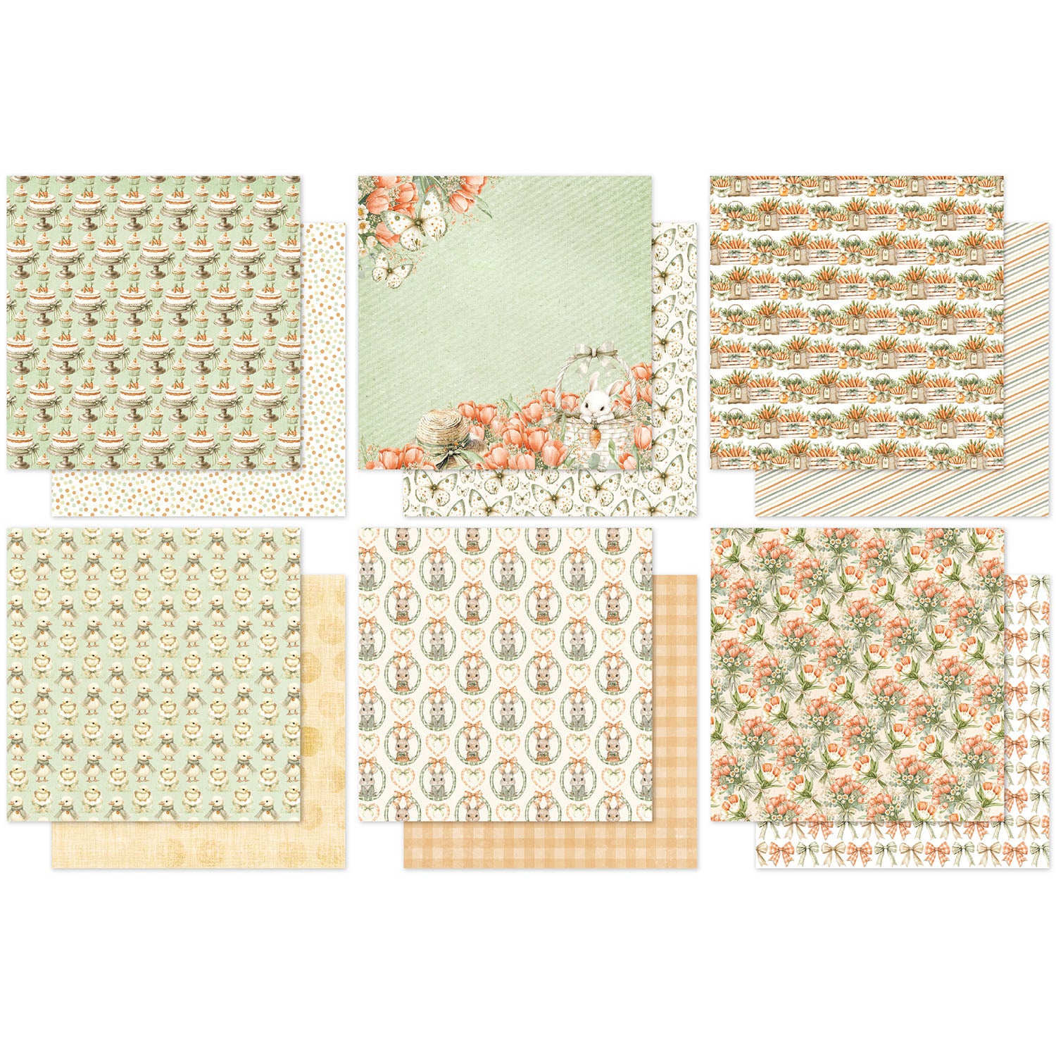 Paper Rose The Carrot Patch Basics 6x6 Paper Collection 36283 sheets