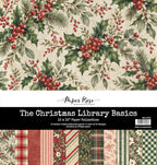Paper Rose The Christmas Library Basics 12x12 Paper 37570
