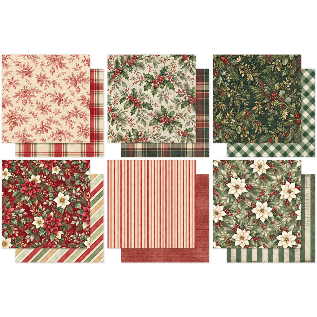 Paper Rose The Christmas Library Basics 6x6 Paper 37567 sheets