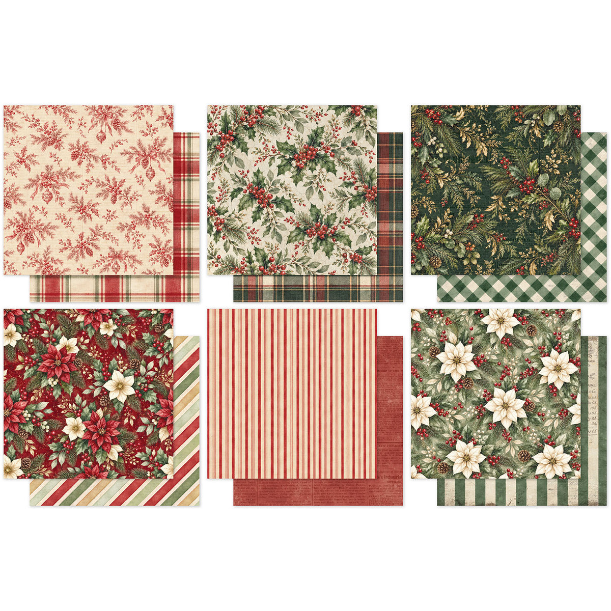 Paper Rose The Christmas Library Basics 6x6 Paper 37567 sheets