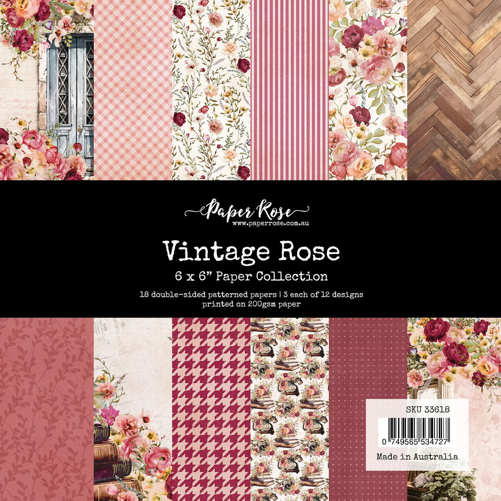 Paper Rose Vintage Rose 6x6 Paper 33618