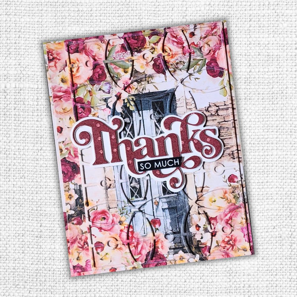 Paper Rose Vintage Rose 6x6 Paper 33618 thanks