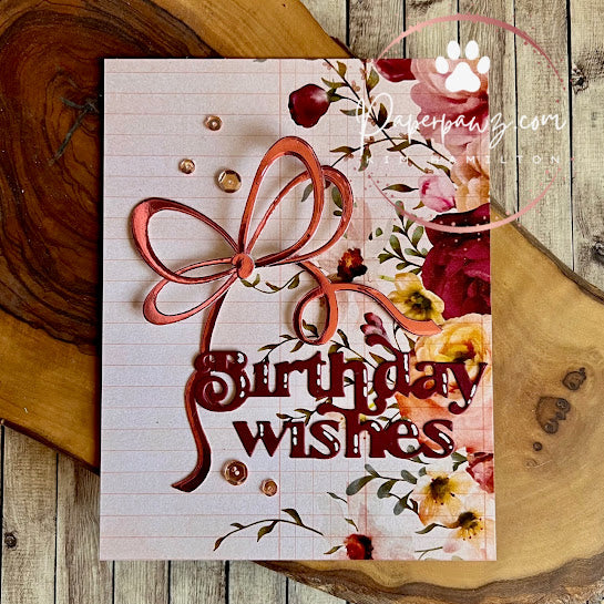 Paper Rose Vintage Rose Basics 6x6 Paper 33642 bow | color-code:ALT01
