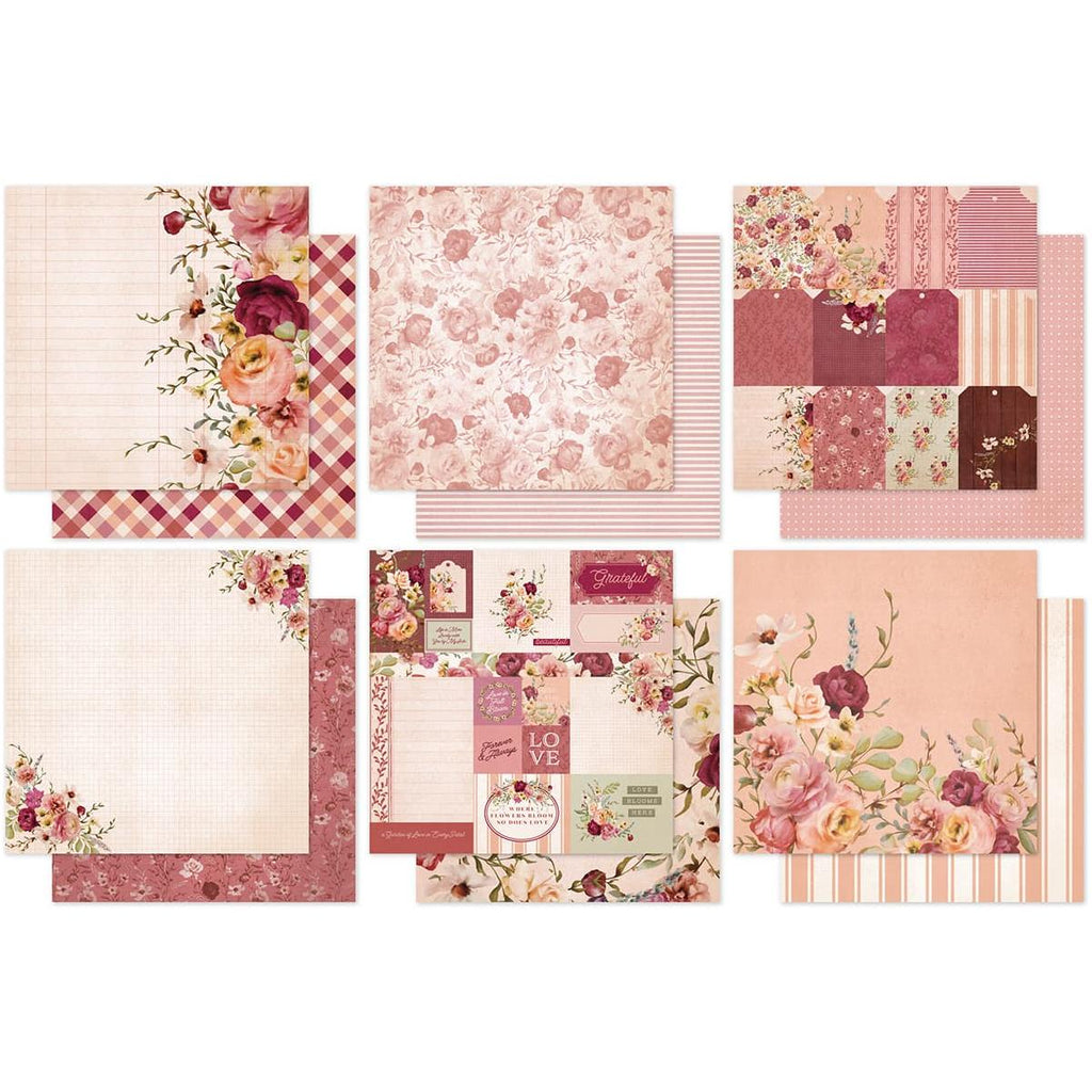 Paper Rose Vintage Rose Basics 6x6 Paper 33642 sheets