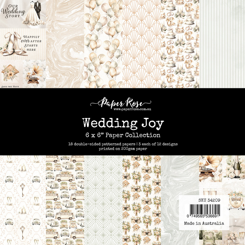 Paper Rose Wedding Joy 6x6 Paper 34209