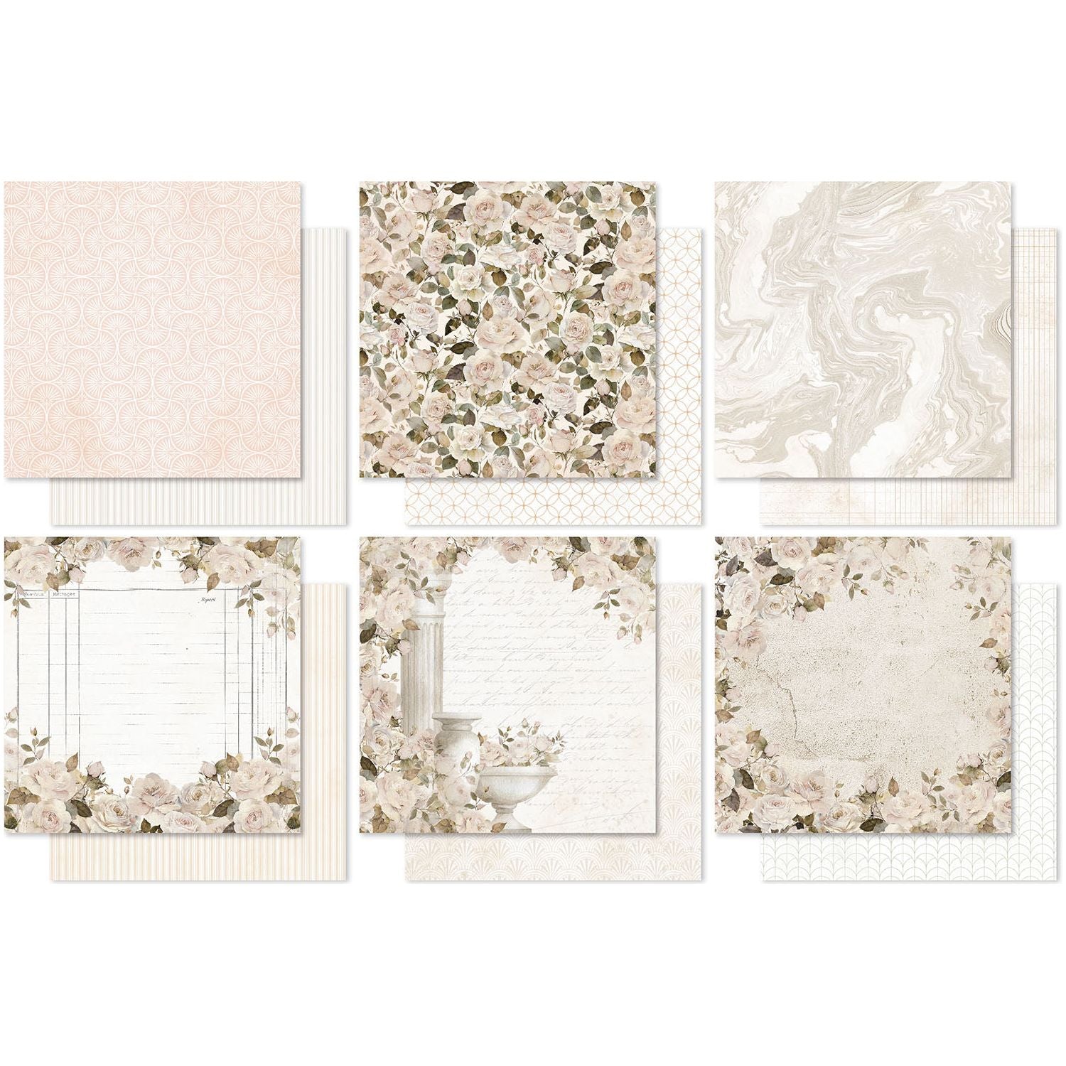 Paper Rose Wedding Joy Basics 12x12 Paper 34302 sheets