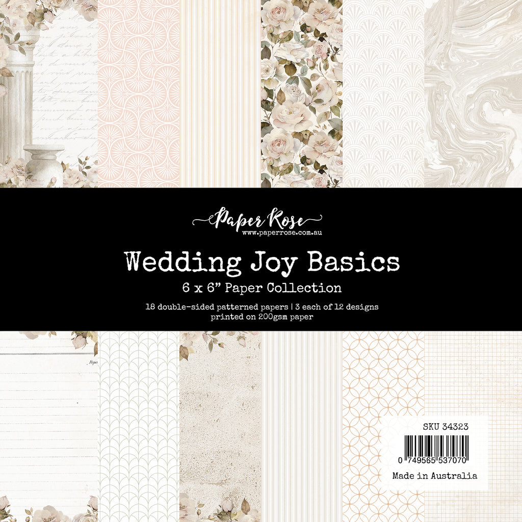 Paper Rose Wedding Joy Basics 6x6 Paper 34323