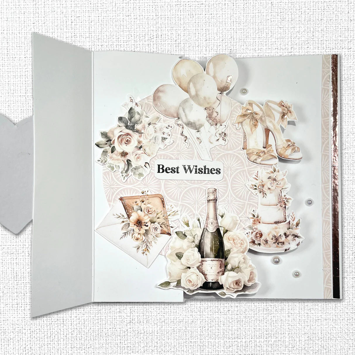 Paper Rose Wedding Joy Basics 6x6 Paper 34323 best wishes