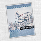 Paper Rose White Christmas 12x12 Paper 32889 merry gnome