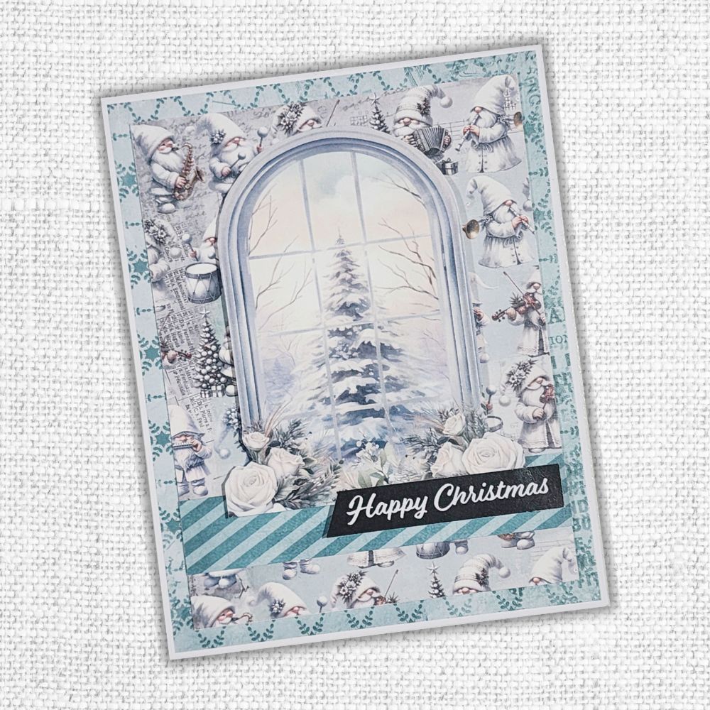 Paper Rose White Christmas 6x6 Paper 32910 happy christmas