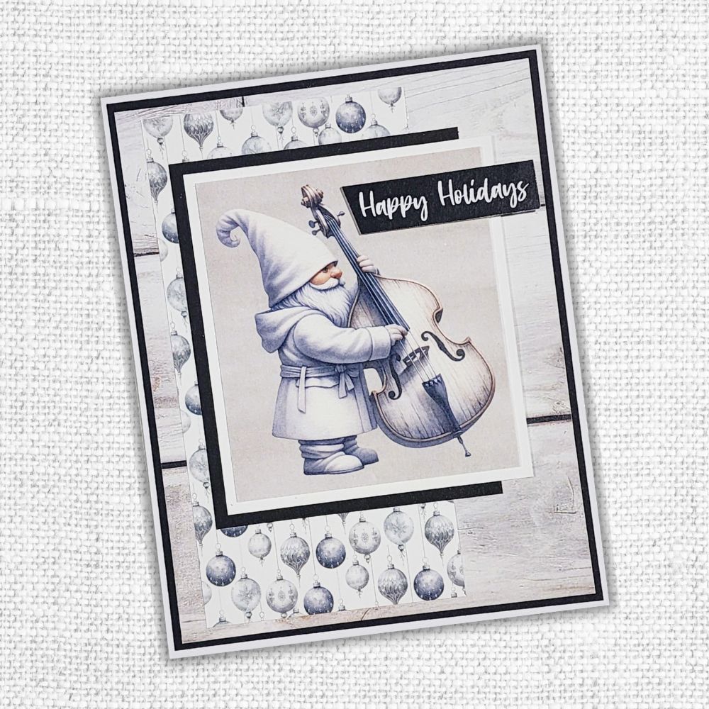 Paper Rose White Christmas 6x6 Paper 32910 happy holidays