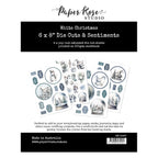 Paper Rose White Christmas Die Cuts and Sentiments 32937