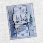 Paper Rose White Christmas Die Cuts and Sentiments 32937 merry to you