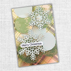 Paper Rose White Christmas Foil 12x12 Paper Collection 32649