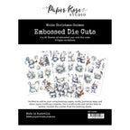 Paper Rose White Christmas Gnomes Embossed Die Cuts 32880