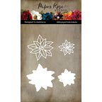Paper Rose White Christmas Layering Poinsettia Set 2 Dies 32577