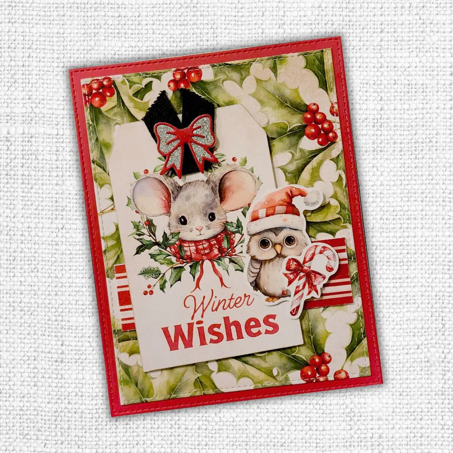 Paper Rose Woodland Christmas 12x12 Paper Collection 33042 winter wishes